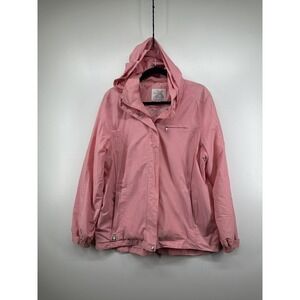 Zero X Posur Platinum Women Pink Coat  Winter Hooded Jacket Size Medium M